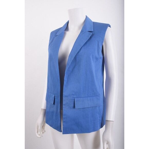 Jason Wu Womens Blazer Vest Sz 2 Blue NWOT - Picture 4 of 6
